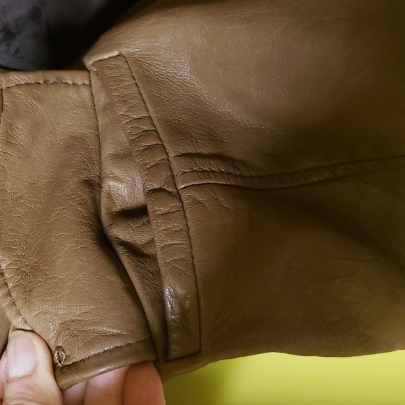 Soft Italian vintage nappa leather jacket with one button. - Picture 10 of 12